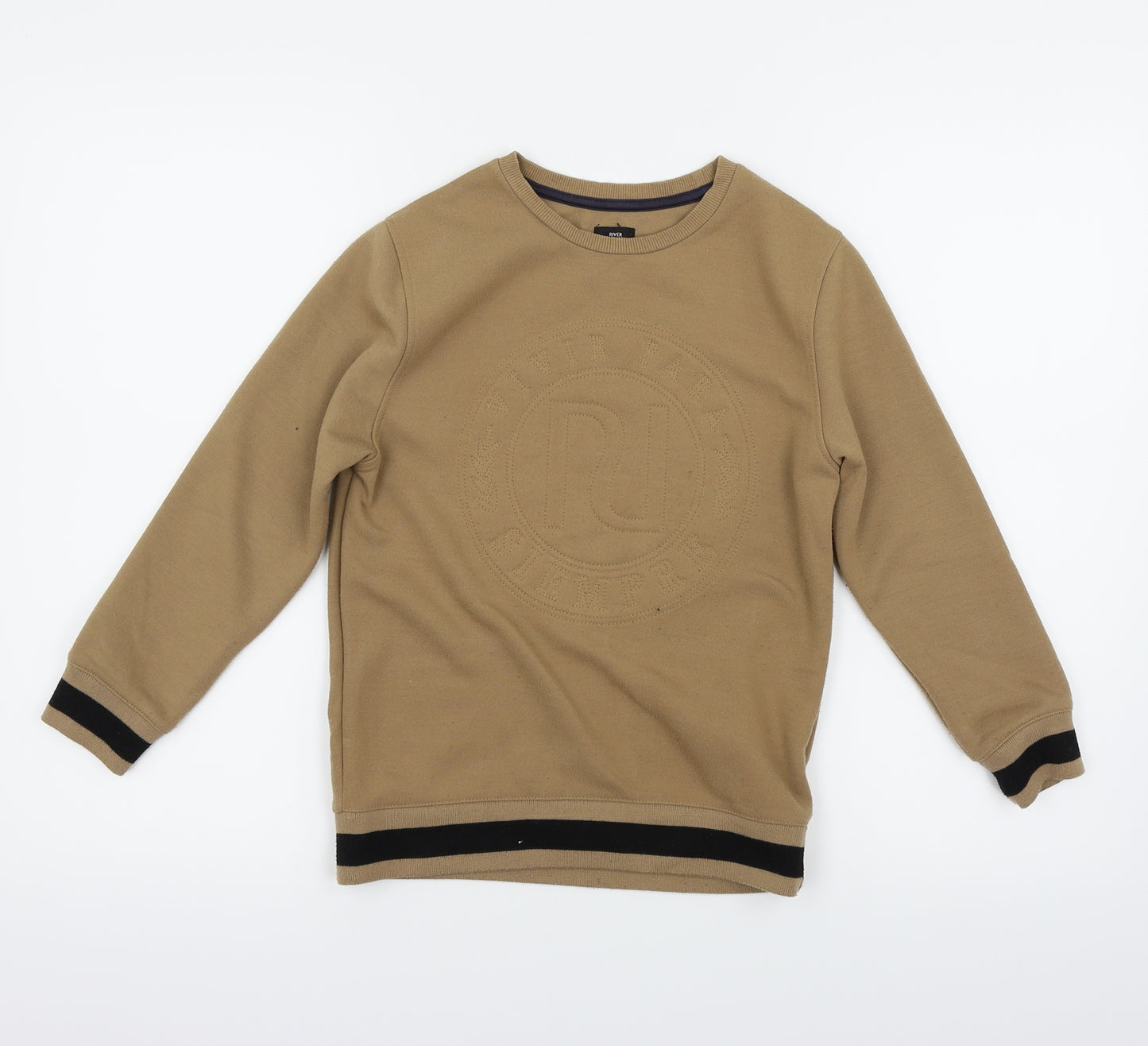 River Island Boys Brown   Pullover Jumper Size 7-8 Years