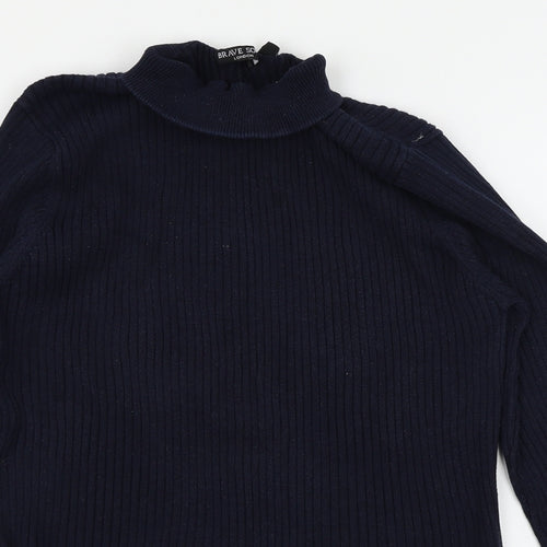 Brave Soul Womens Blue   Pullover Jumper Size XL