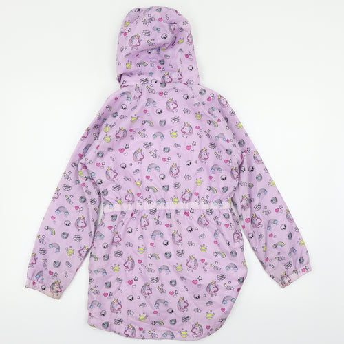Girlswear Girls Pink Animal Print  Anorak Jacket Size 10 Years