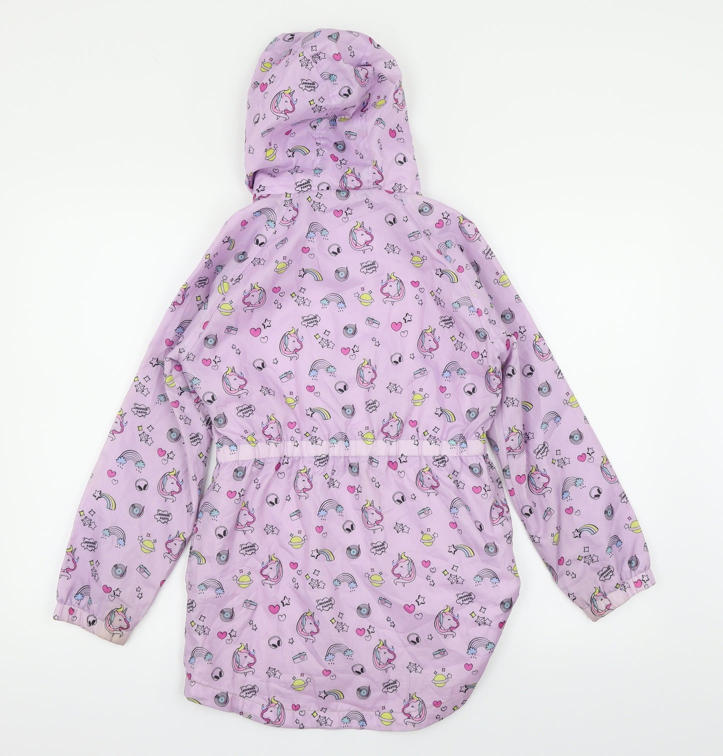 Girlswear Girls Pink Animal Print  Anorak Jacket Size 10 Years