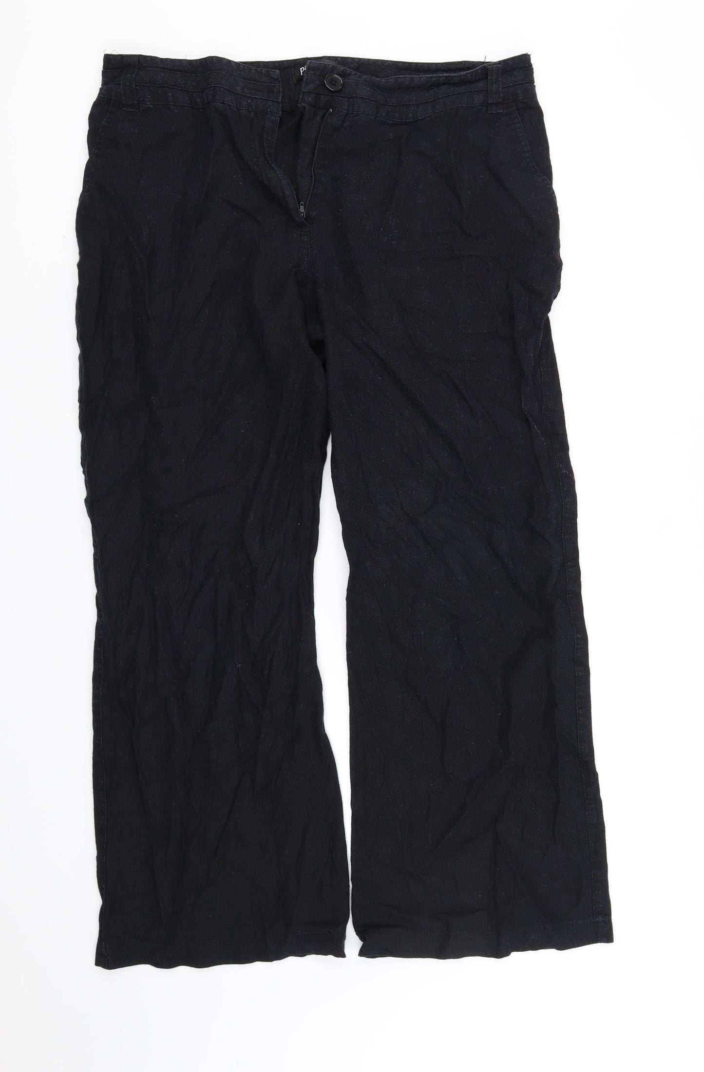 Papaya Womens Black   Sweatpants Trousers Size 16 L30 in