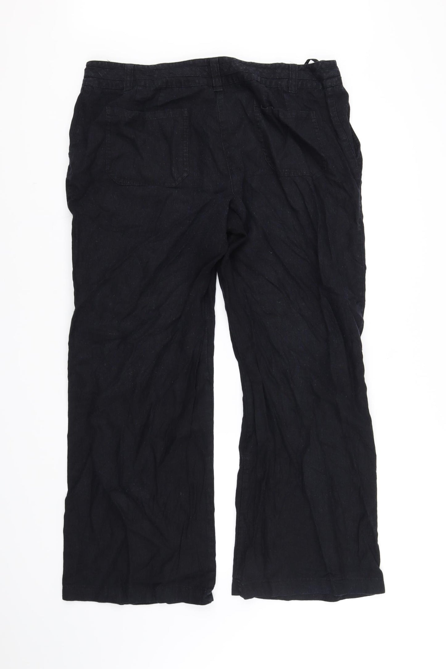 Papaya Womens Black   Sweatpants Trousers Size 16 L30 in