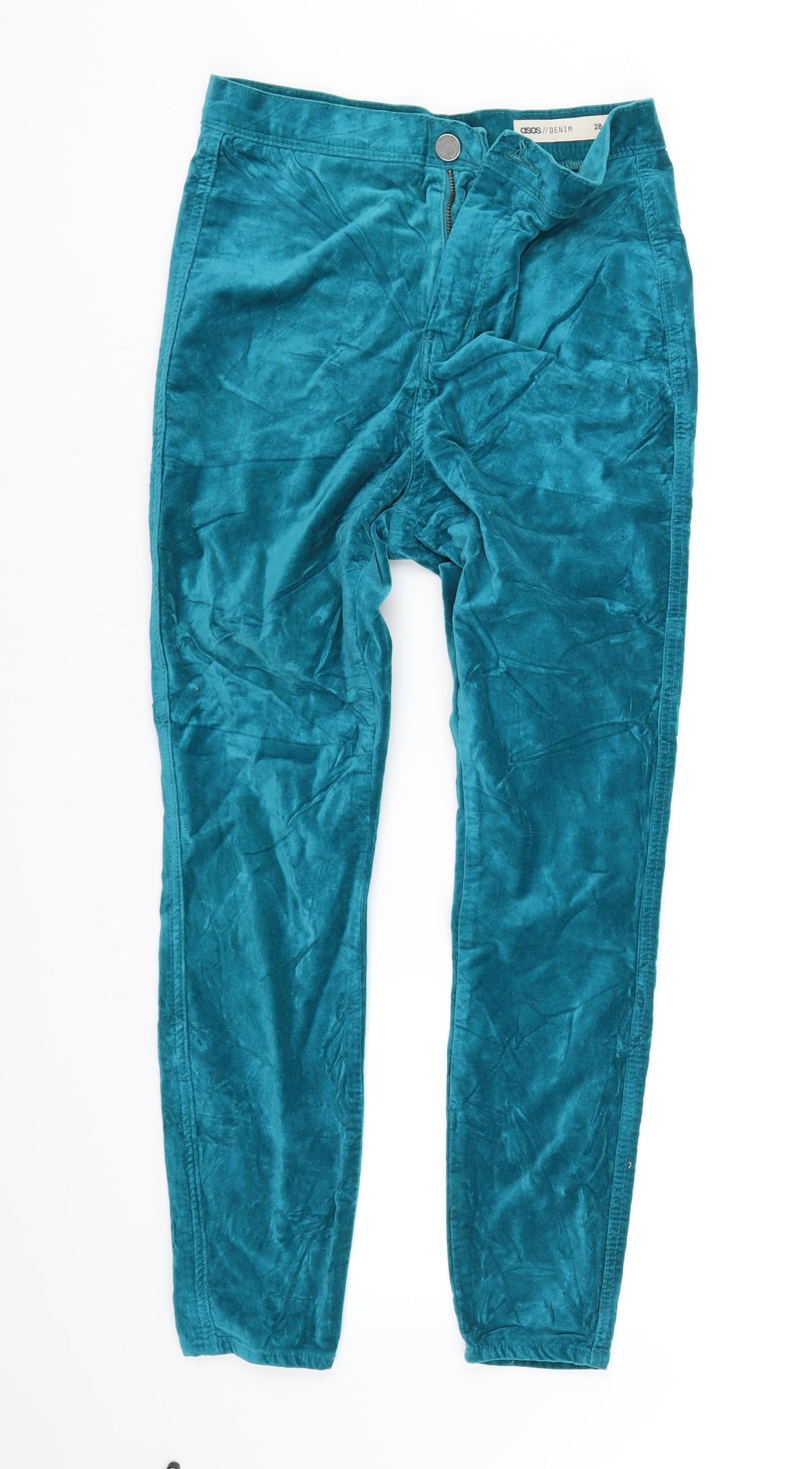 ASOS Womens Blue   Trousers  Size 28 in L29 in