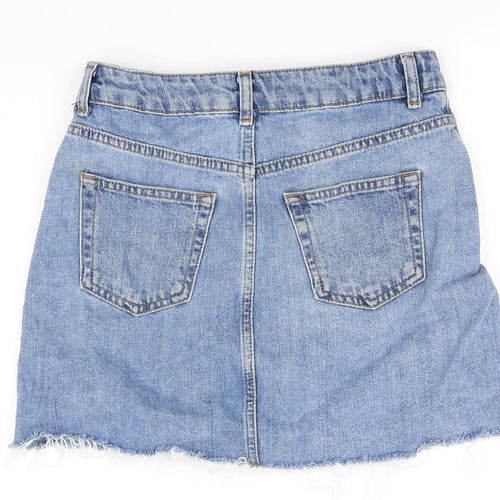 Topshop Womens Blue   Flare Skirt Size 8