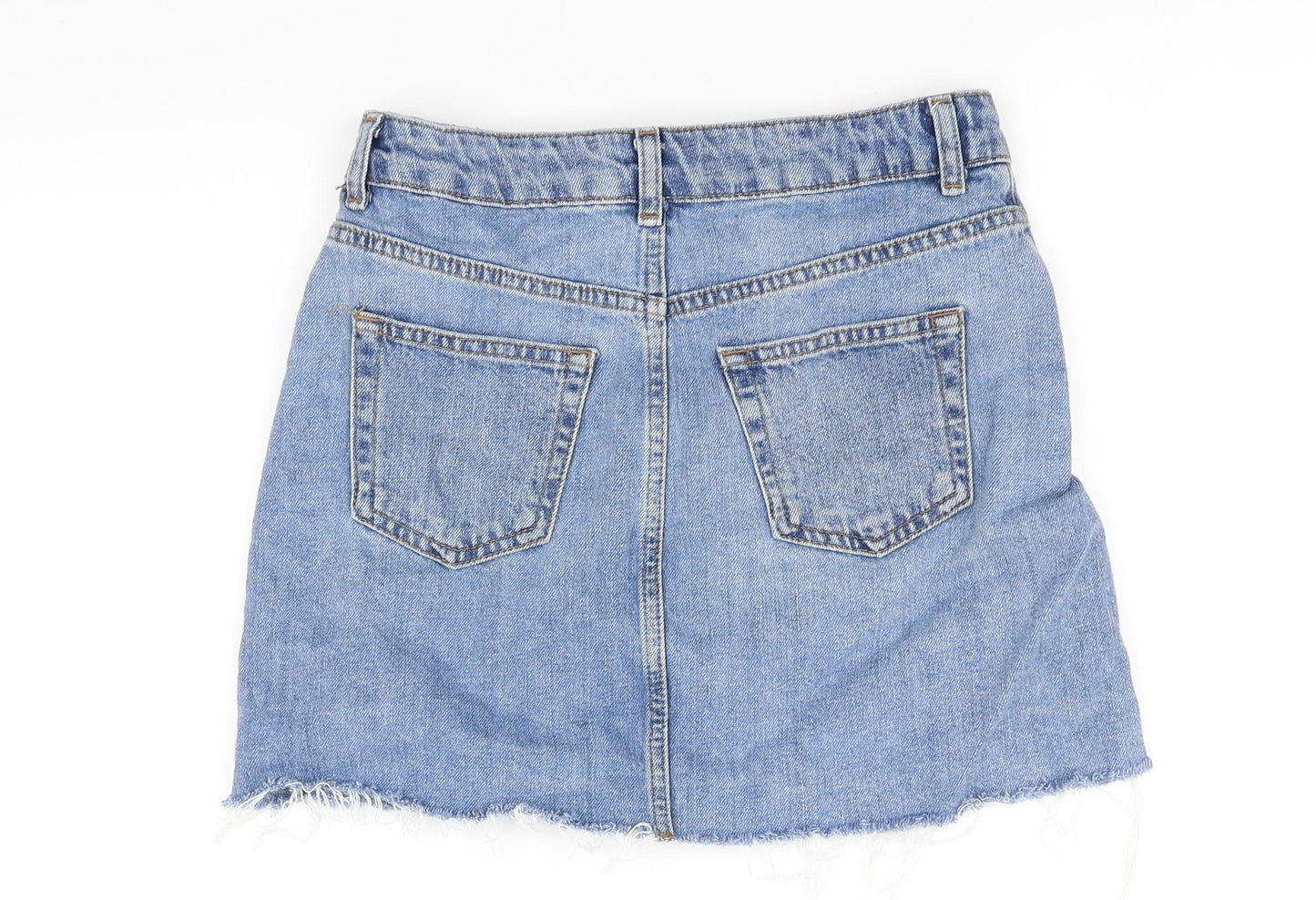 Topshop Womens Blue   Flare Skirt Size 8