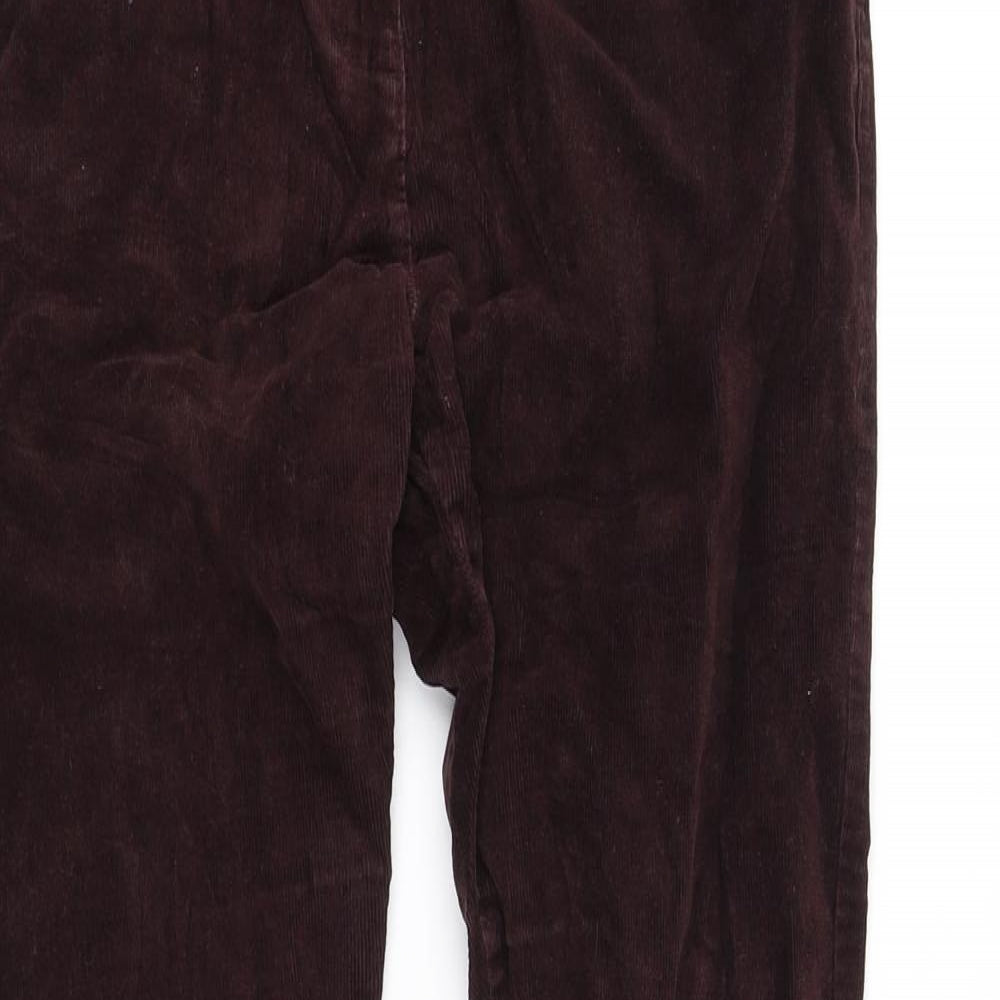 m&s Womens Purple   Trousers  Size 8 L30 in