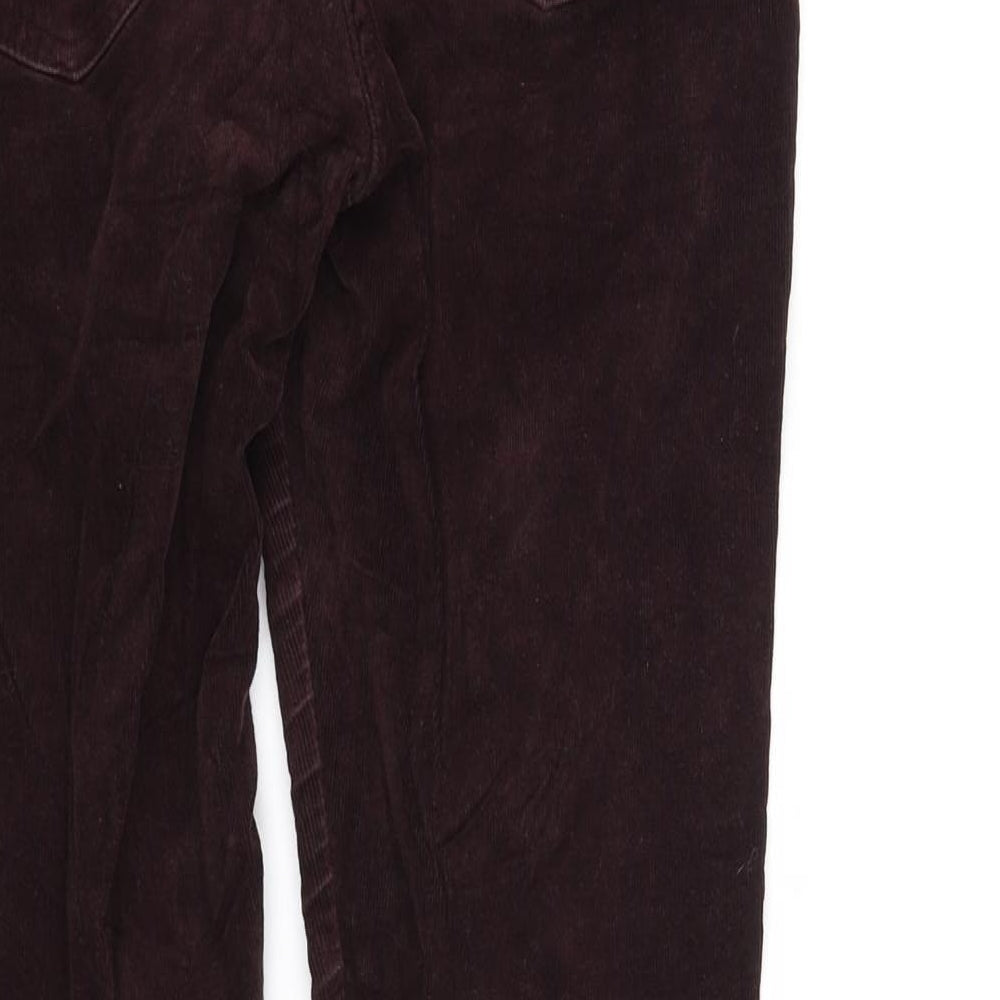 m&s Womens Purple   Trousers  Size 8 L30 in