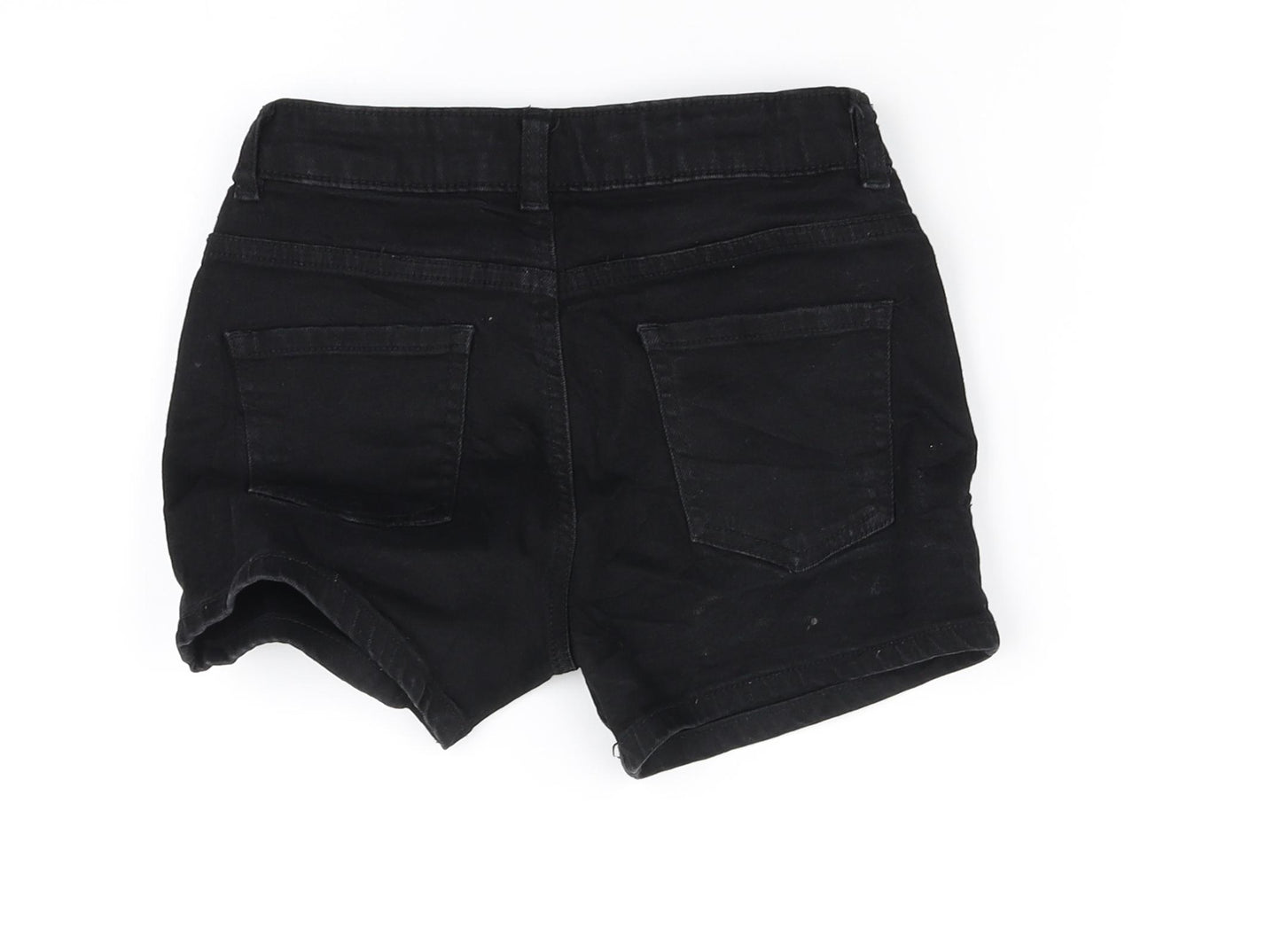 deniem co Girls Black   Cut-Off Shorts Size 9-10 Years