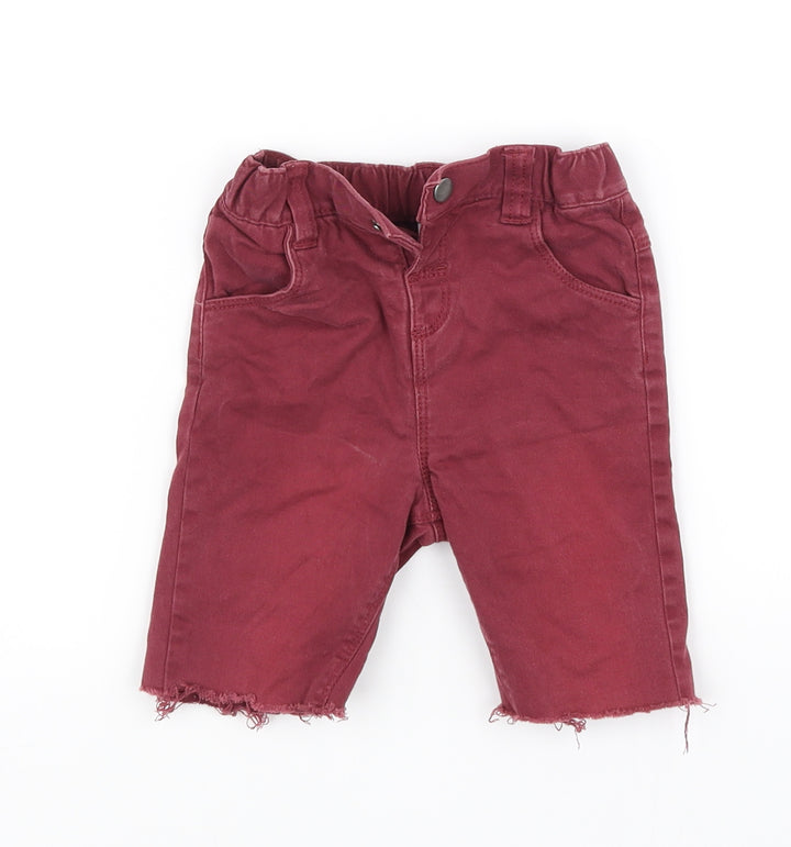 TU Girls Red Straight Jeans Size 9 Months