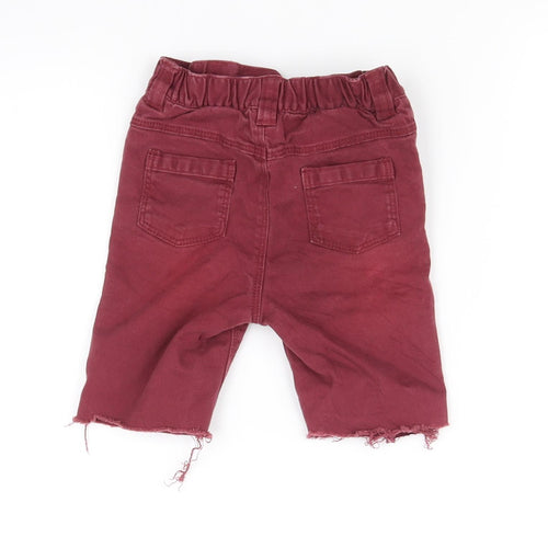 TU Girls Red   Straight Jeans Size 9 Months