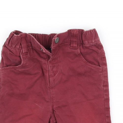TU Girls Red   Straight Jeans Size 9 Months