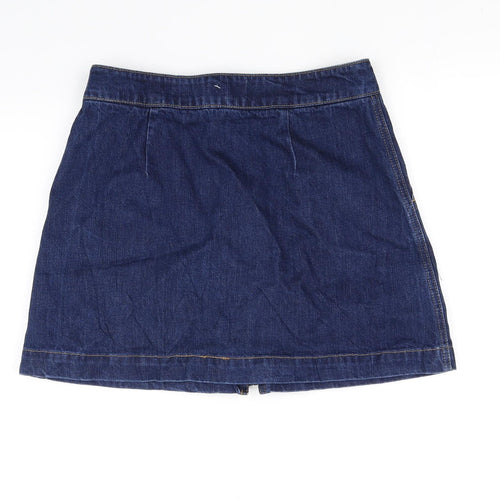 Topshop Womens Blue   Flare Skirt Size 30 in