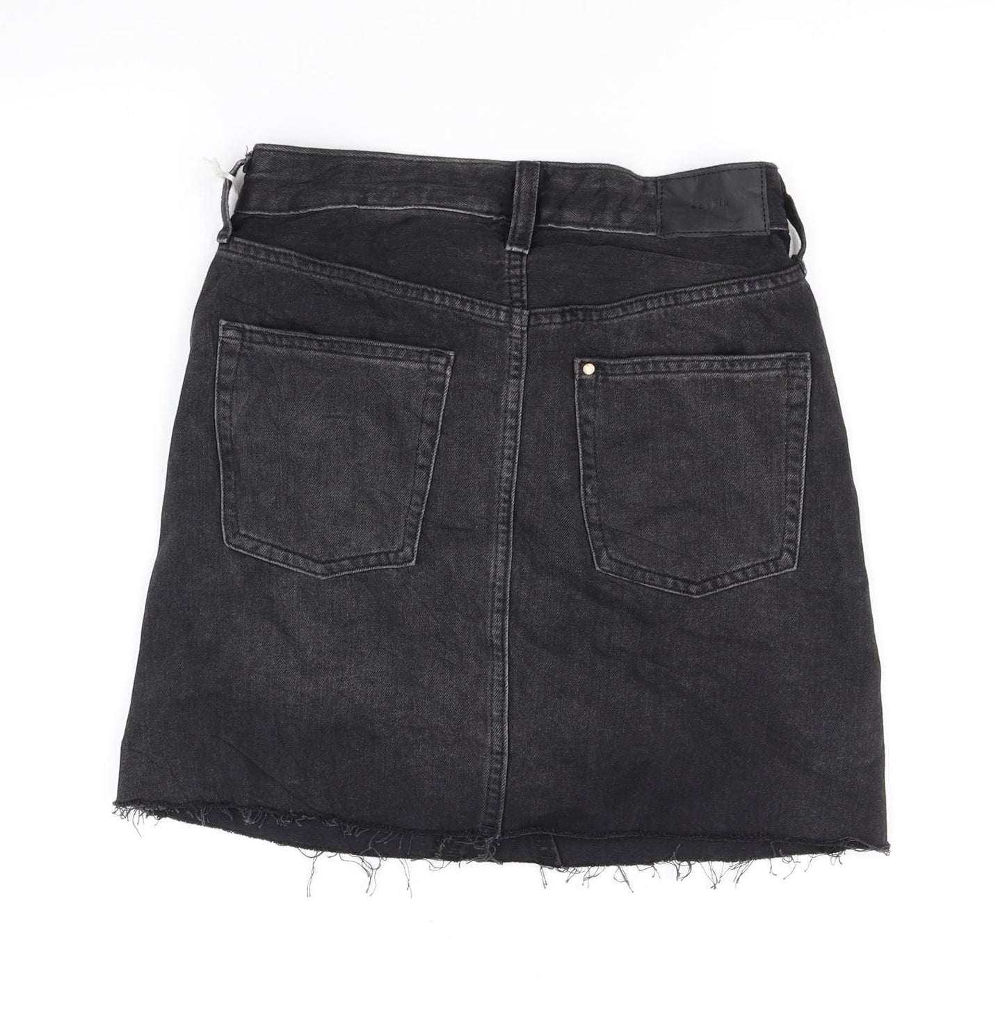 deniem co Womens Black   Flare Skirt Size 6