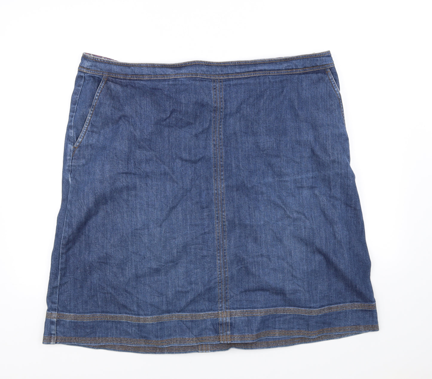 Boden Womens Blue   Flare Skirt Size XL