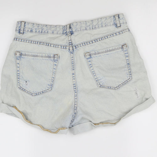 pimple Womens Blue   Cut-Off Shorts Size M