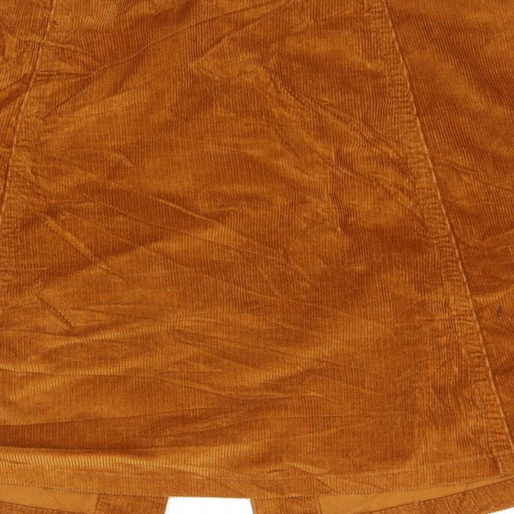Topshop Womens Orange   Flare Skirt Size 10