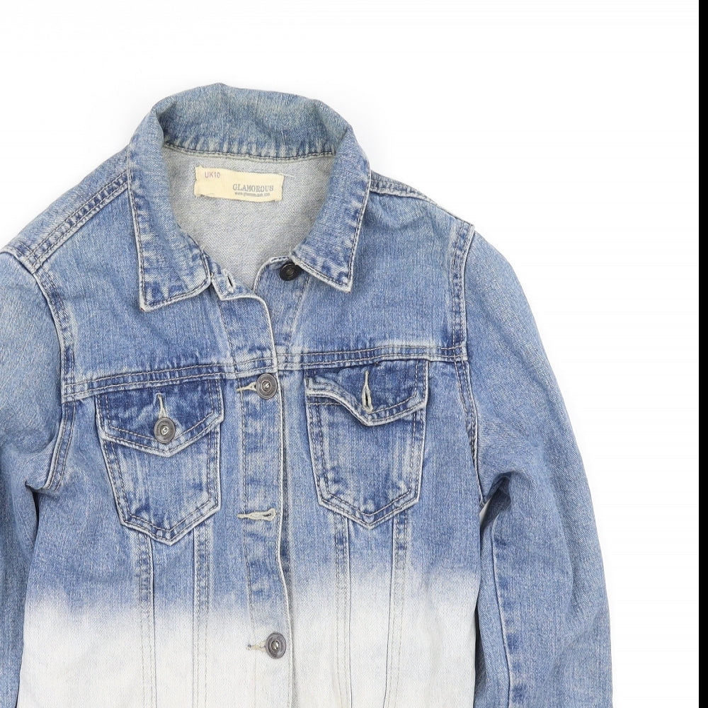 Glamourous Womens Blue   Jacket  Size 10