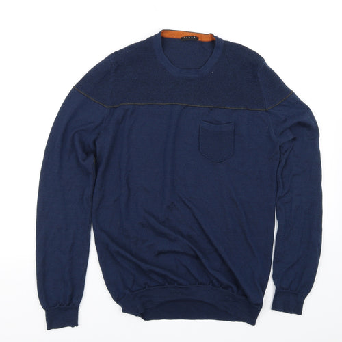 sisler Mens Blue   Pullover Jumper Size M