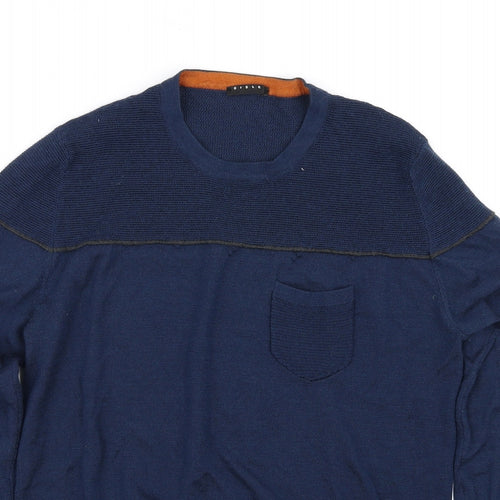 sisler Mens Blue   Pullover Jumper Size M