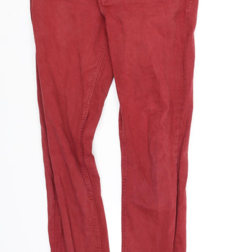 Voi Womens Red   Straight Jeans Size M L32 in