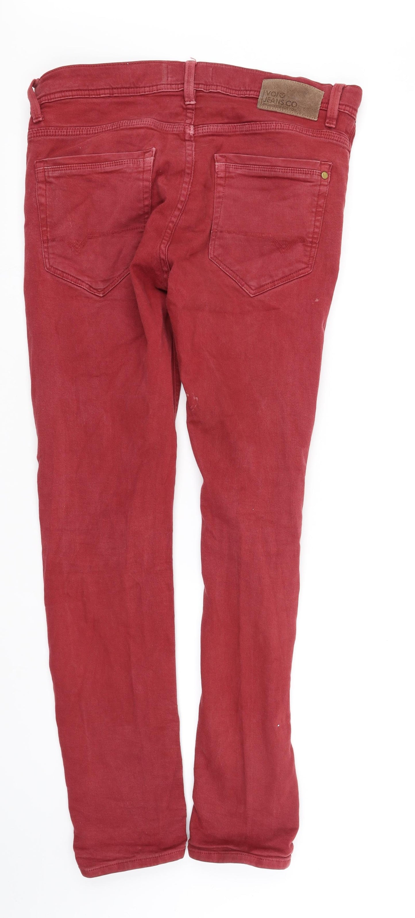 Voi Womens Red   Straight Jeans Size M L32 in