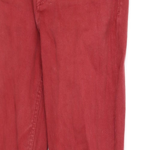 Voi Womens Red   Straight Jeans Size M L32 in