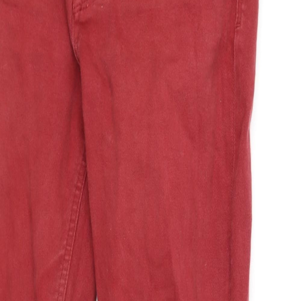 Voi Womens Red   Straight Jeans Size M L32 in