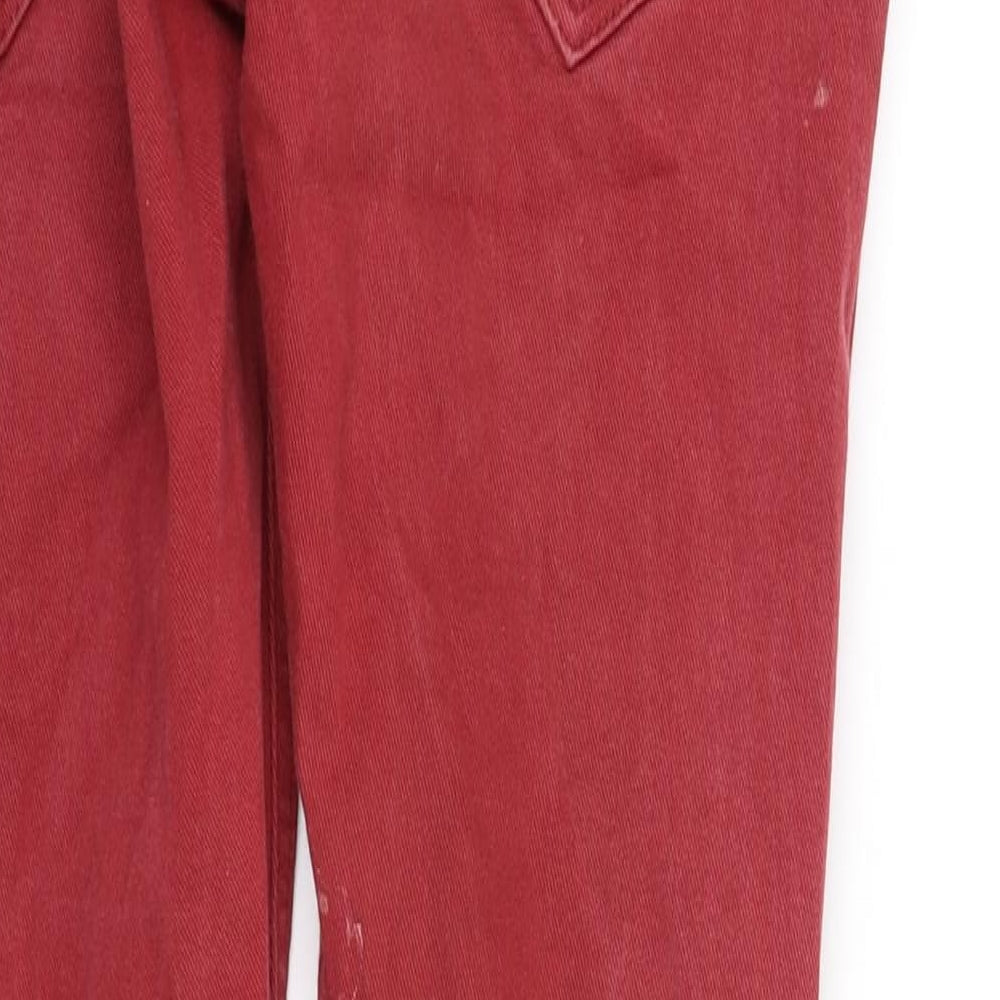 Voi Womens Red   Straight Jeans Size M L32 in