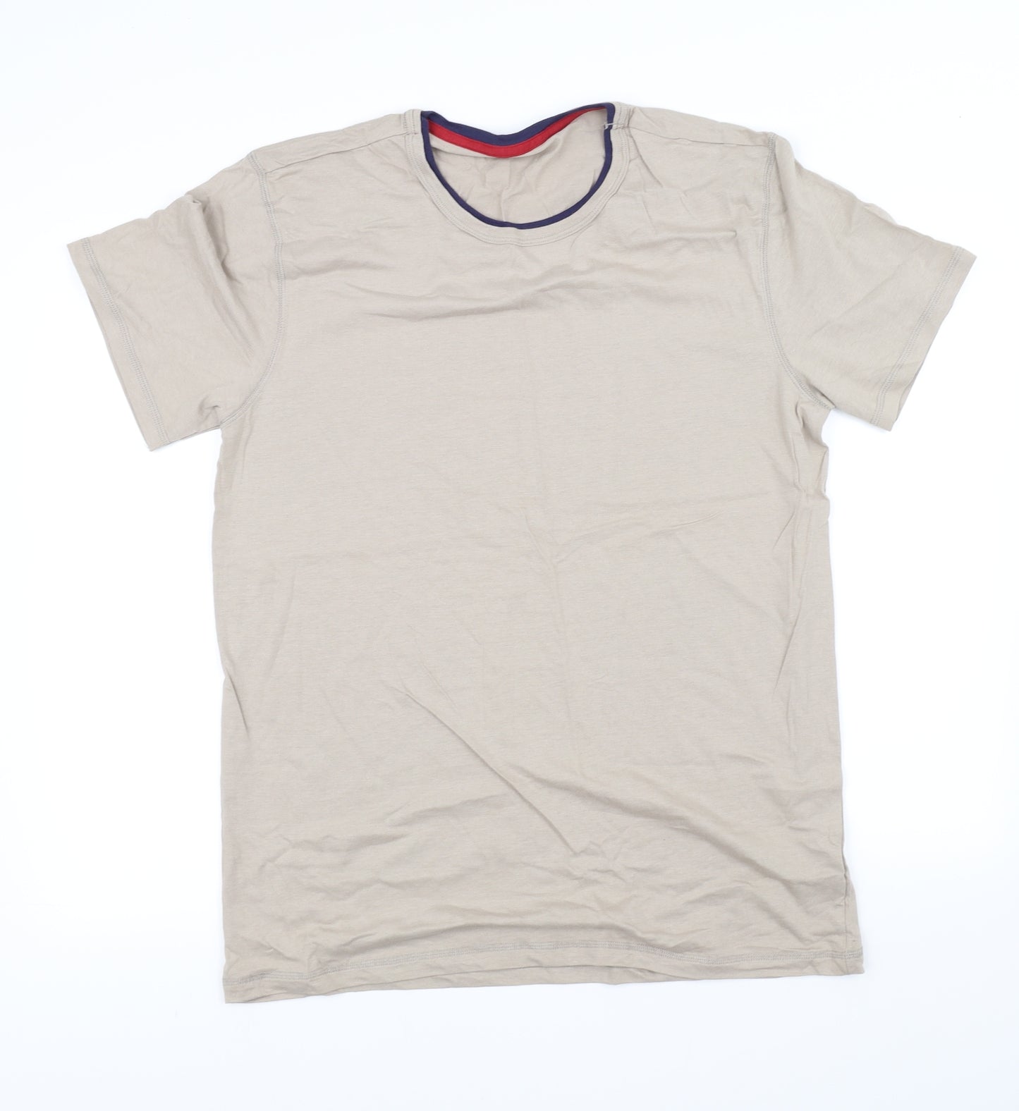 pre worn Womens Beige   Basic T-Shirt Size 2XL