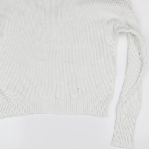 FOREVER 21 Womens White   Pullover Jumper Size S