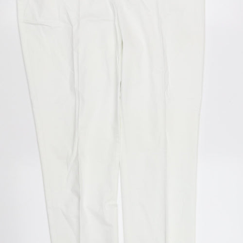 pre worn Womens White   Straight Jeans Size 12 L32.5 in