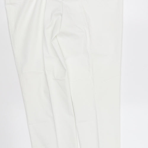 pre worn Womens White   Straight Jeans Size 12 L32.5 in