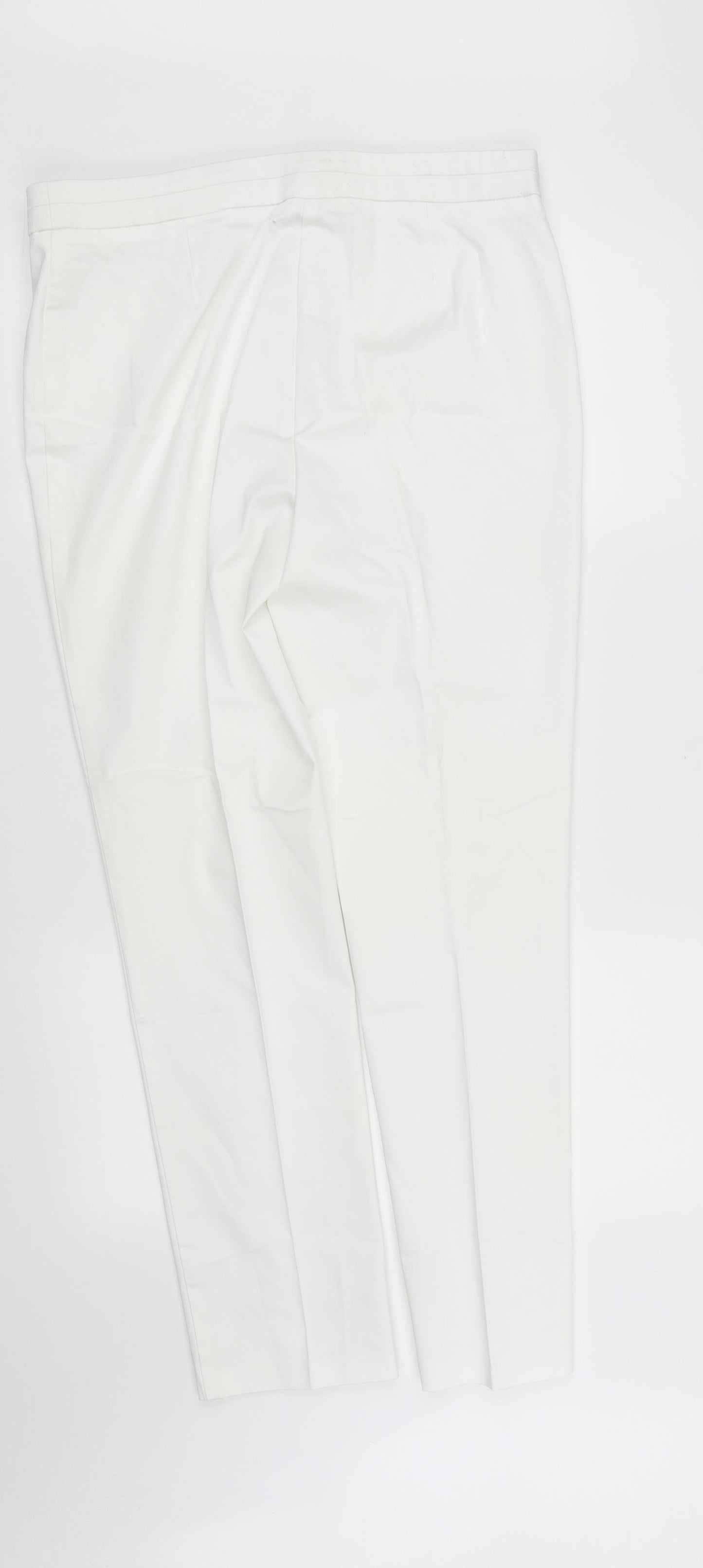 pre worn Womens White   Straight Jeans Size 12 L32.5 in