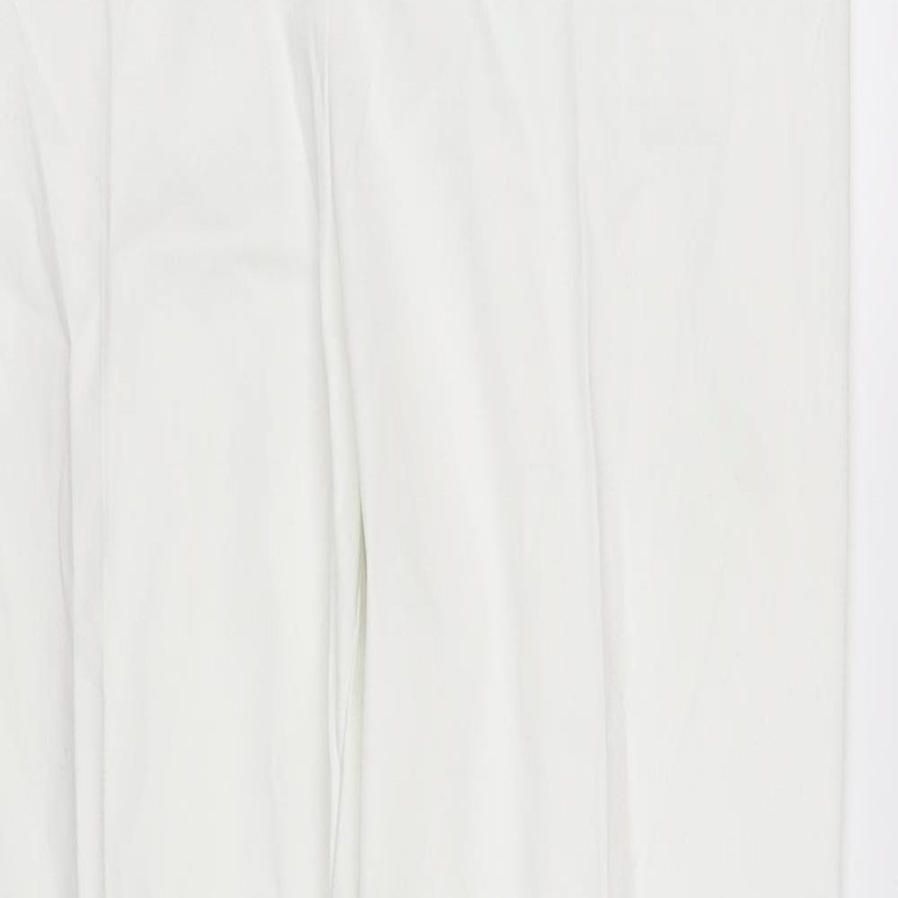 pre worn Womens White   Straight Jeans Size 12 L32.5 in