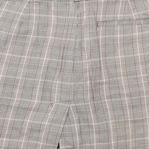 IZOD Womens Brown Check  Mini Skirt Size 30 in