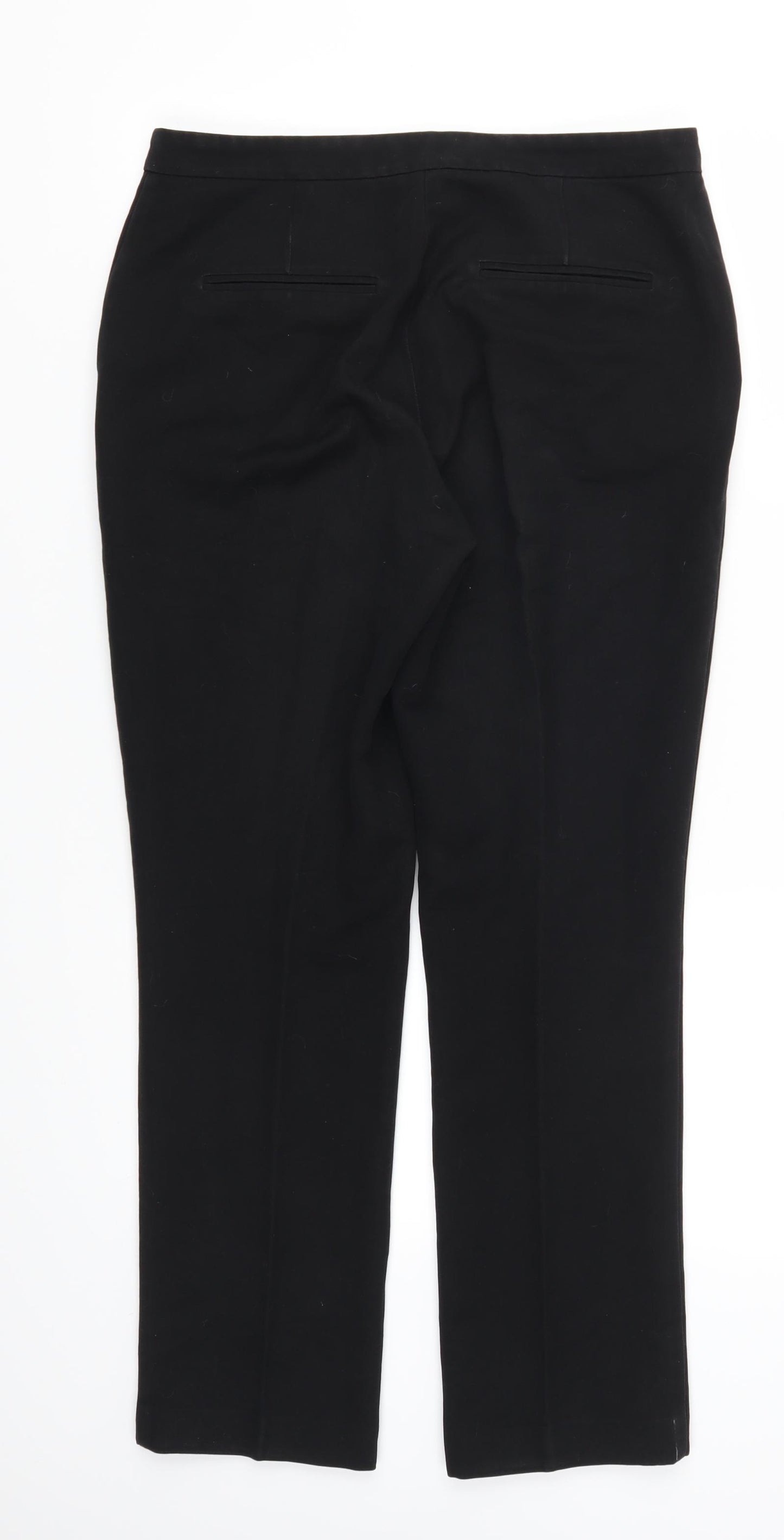 Papaya Womens Black   Trousers  Size 12 L28 in