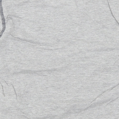 Primark Boys Grey   Basic T-Shirt Size 7-8 Years  - Pattern on Pocket