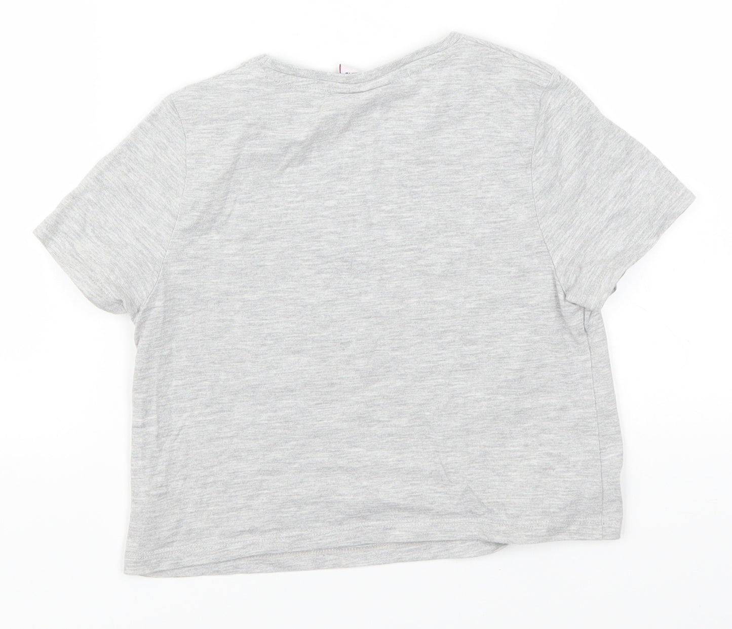 F&F Girls Grey   Basic T-Shirt Size 6-7 Years  - Squad Goals
