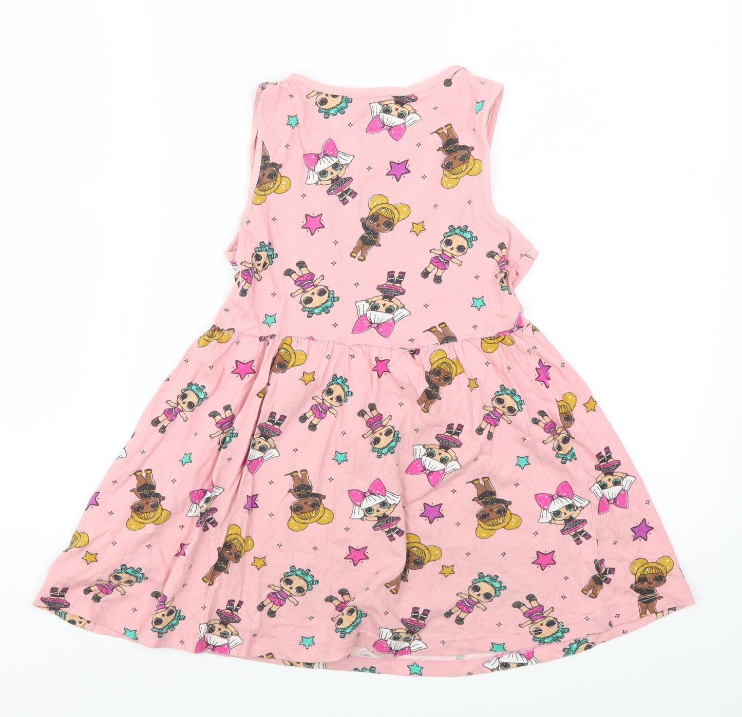 Matalan Girls Pink   Skater Dress  Size 7-8 Years  - LOL Surprise! Dolls