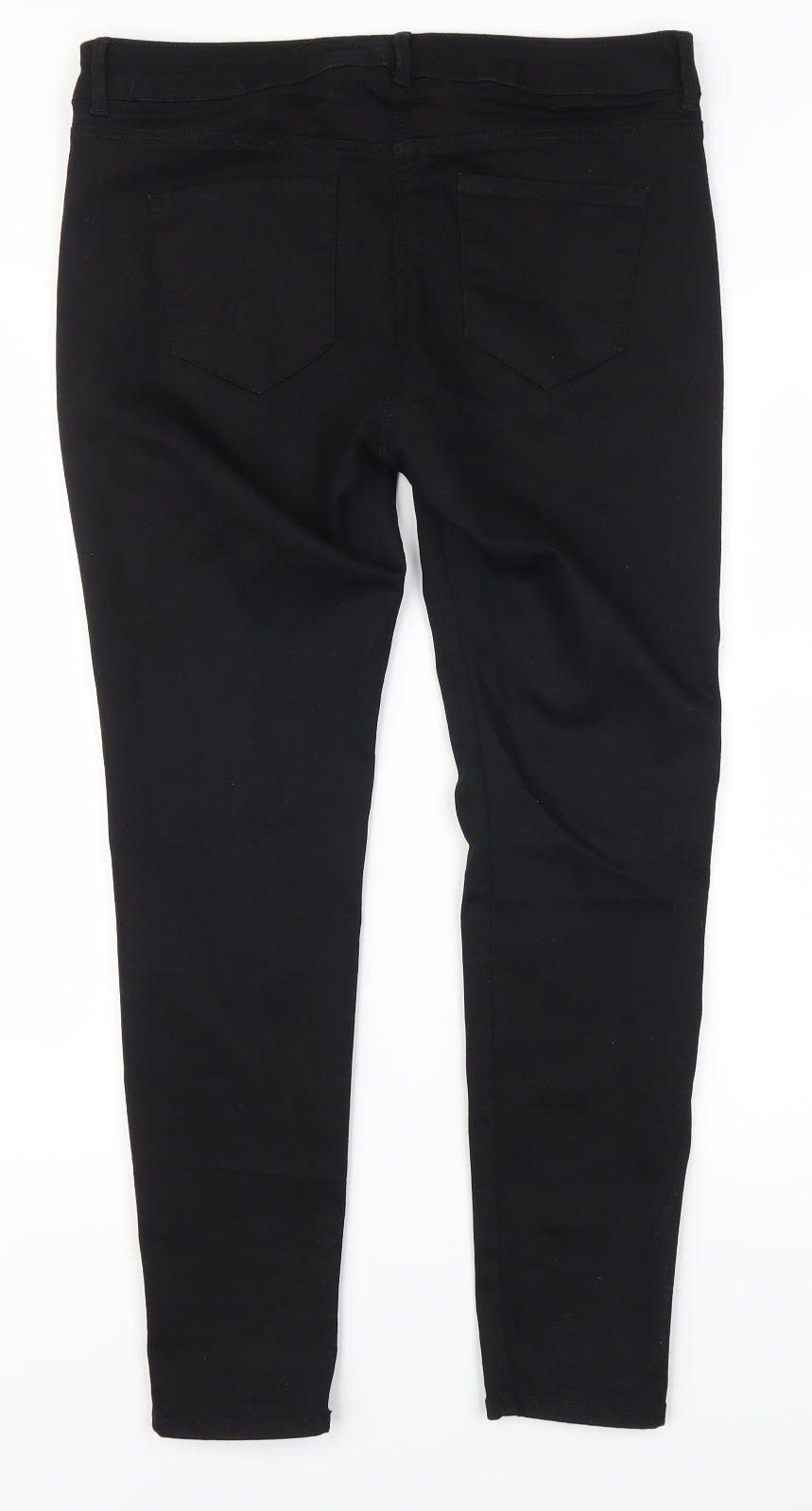 NEXT Womens Black  Denim Skinny Jeans Size 12 L27 in