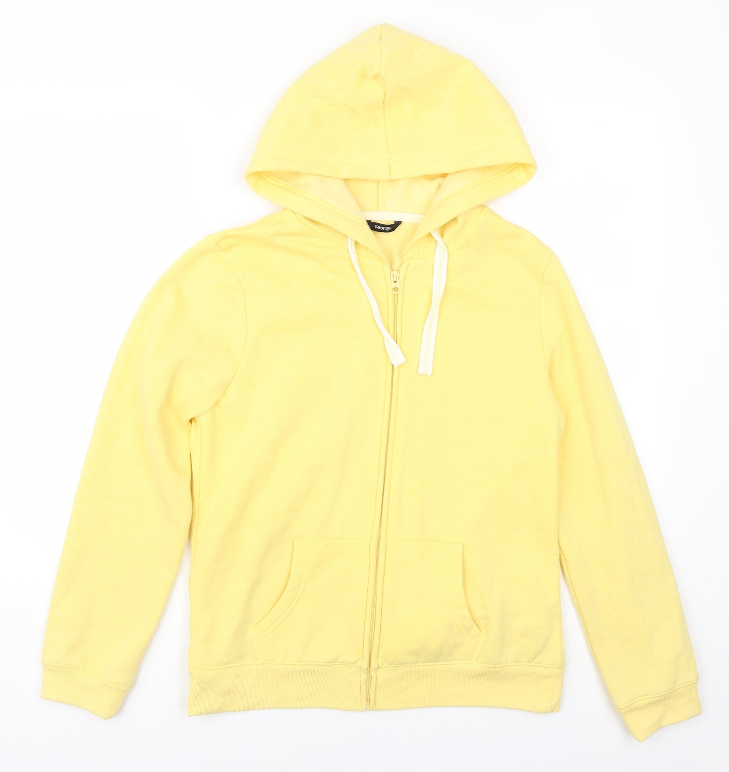 George Womens Yellow   Full Zip Hoodie Size 12