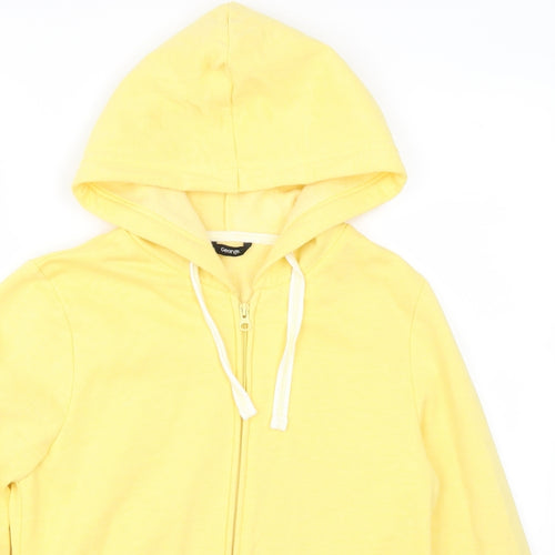 George Womens Yellow   Full Zip Hoodie Size 12