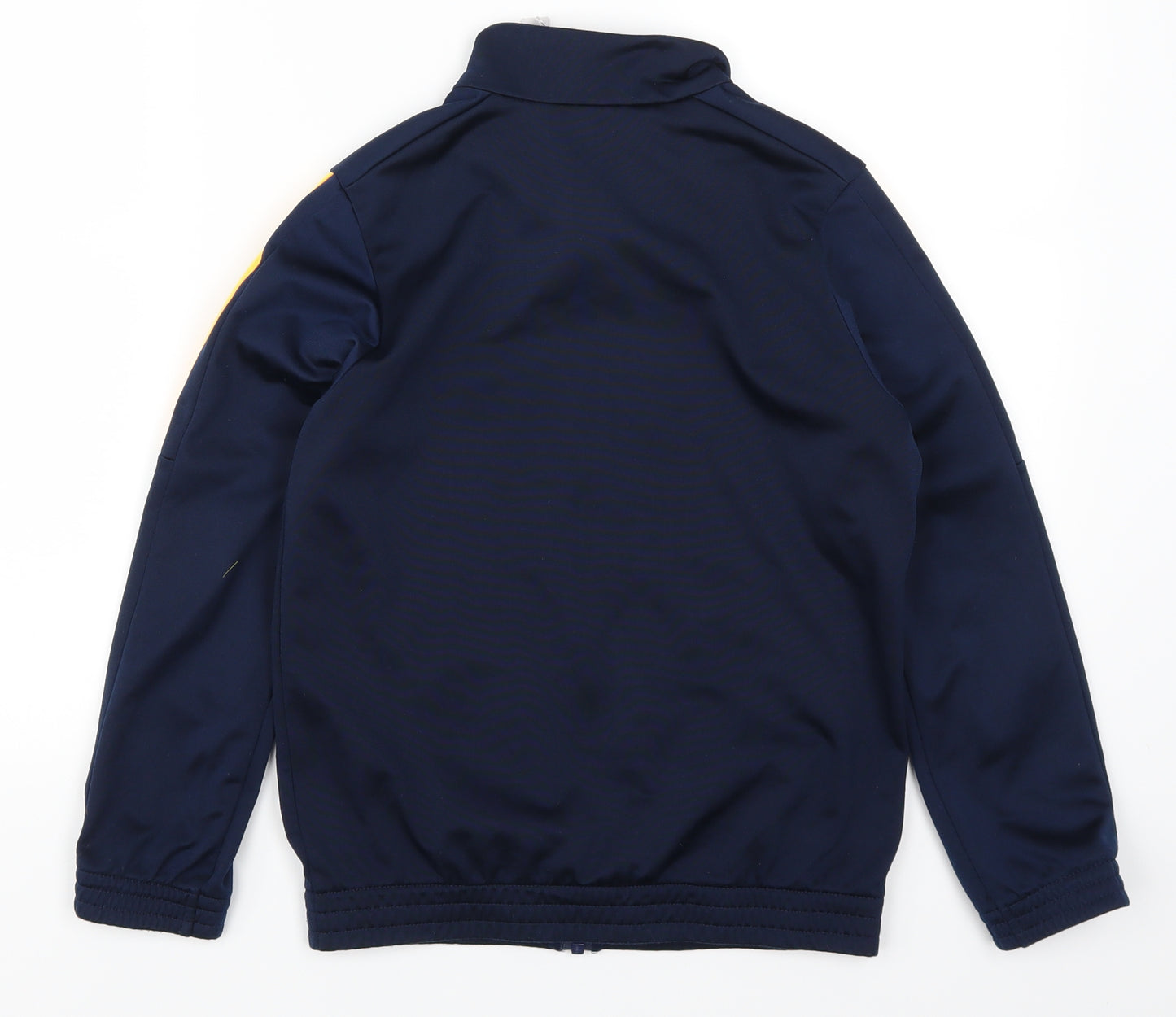 adidas Boys Blue Striped  Full Zip Sweatshirt Size 8-9 Years