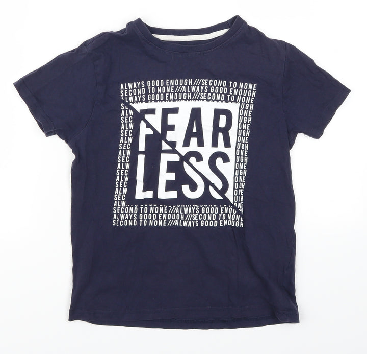 Primark Boys Blue   Basic T-Shirt Size 9-10 Years  - Fearless