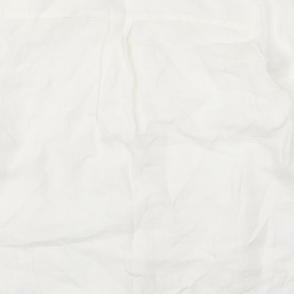 Marks and Spencer Womens White   Basic Button-Up Size 14