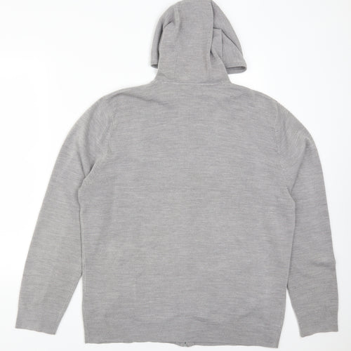 Burton Mens Grey   Full Zip Hoodie Size XL
