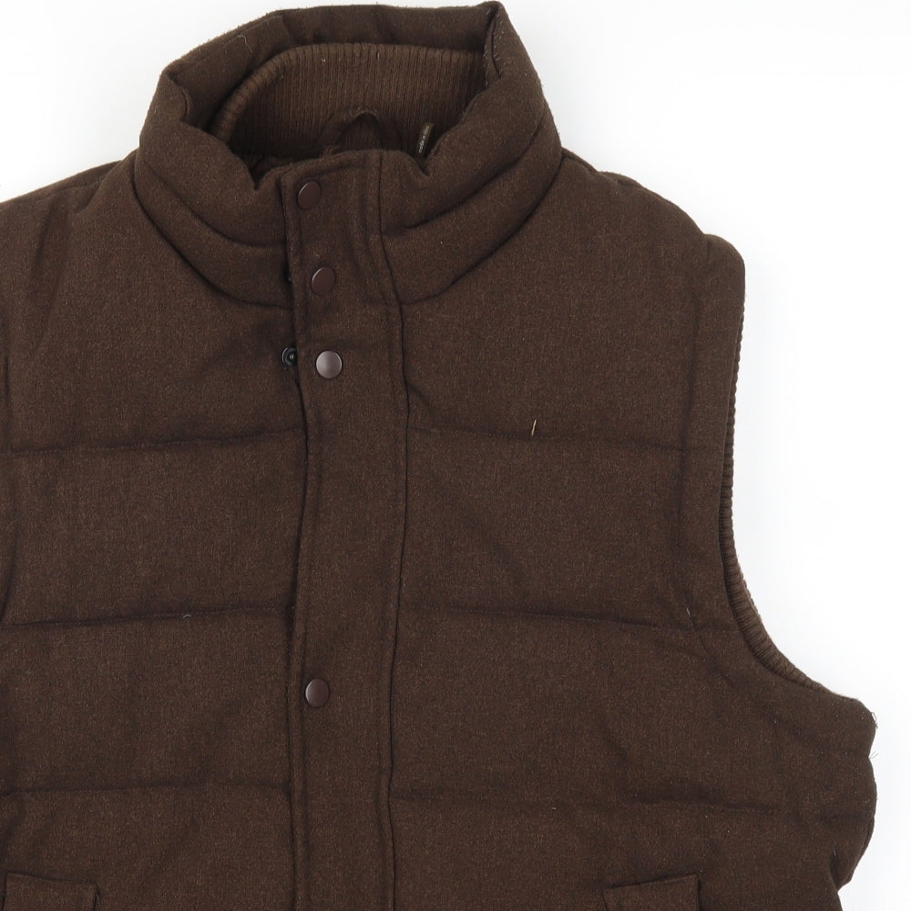Kenneth Cole Mens Brown   Gilet Coat Size L