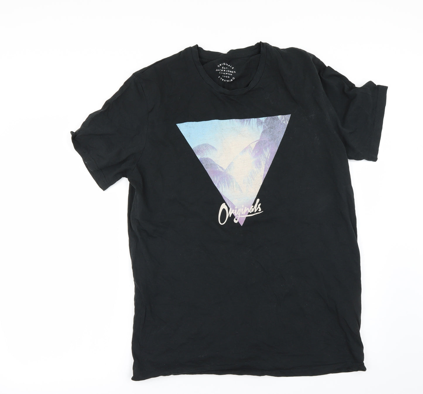 jack&jones Mens Black    T-Shirt Size XL