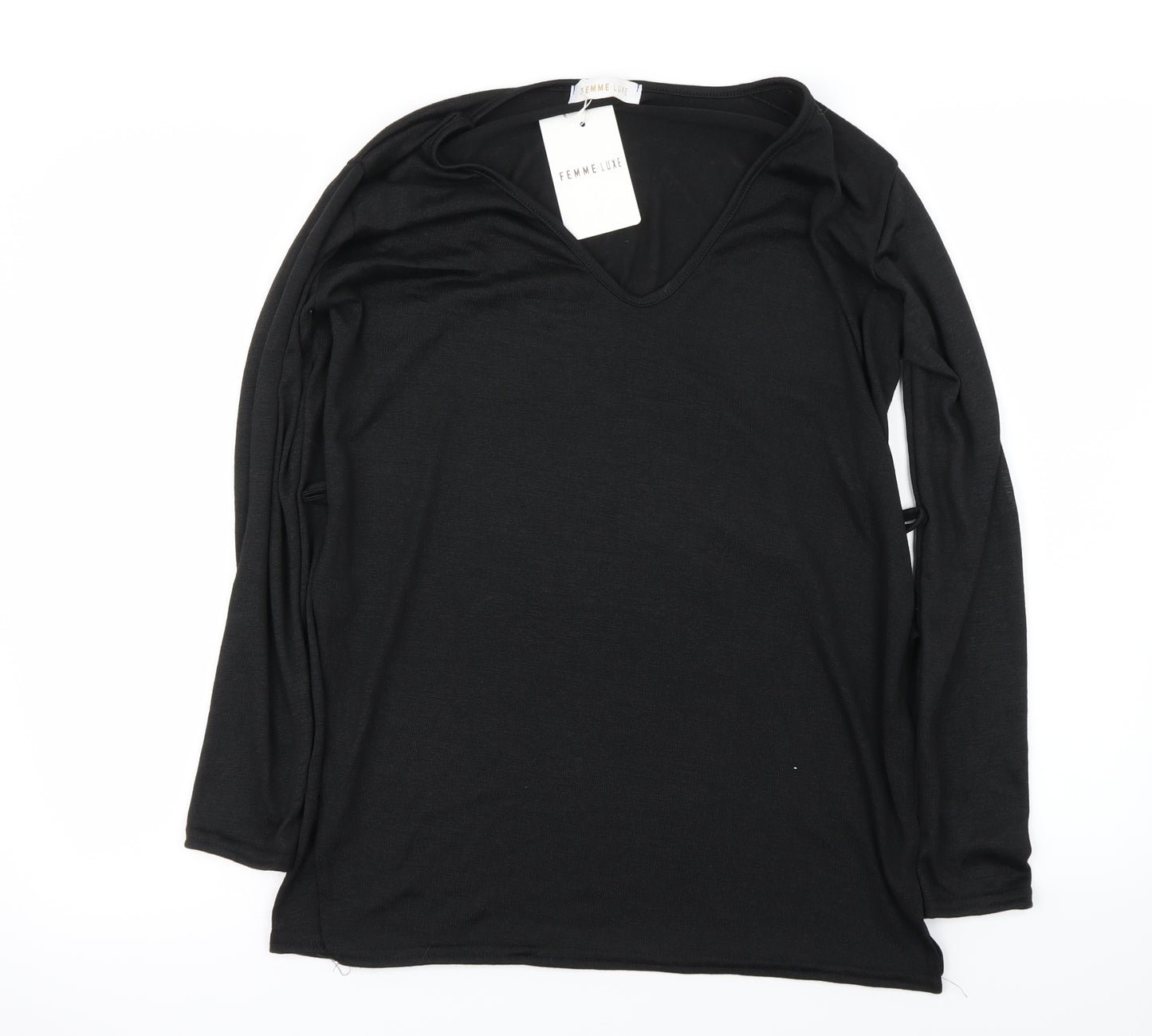 Femme Luxe  Womens Black   Pullover Jumper Size S