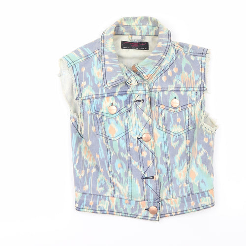 New Look Womens Multicoloured Camouflage  Jacket Coat Size 8